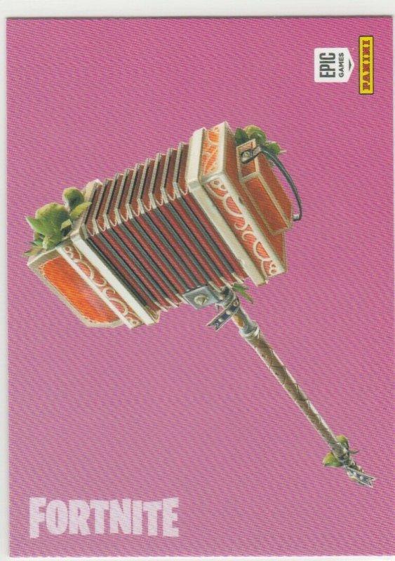 Fortnite Axcordion 111 Uncommon Harvesting Tool Panini 2019 trading card series