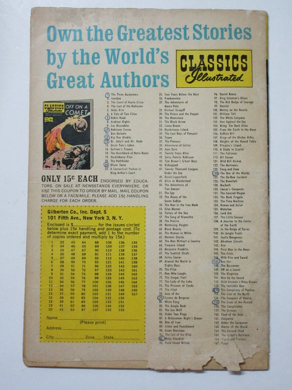 Classics Illustrated- 13 Dr. Jekyll and Mr. Hyde by Robert Stevenson HRN 167