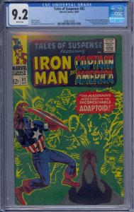 TALES OF SUSPENSE #82 CGC 9.2 IRON MAN CAPTAIN AMERICA 1ST ADAPTOID TITANIUM MAN