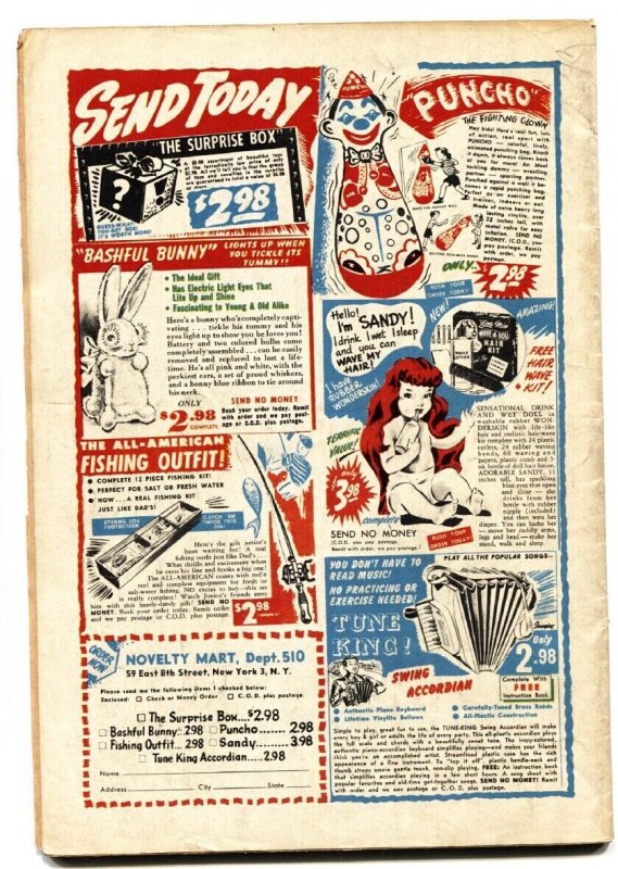 ADVENTURES INTO THE UNKNOWN #10 ACG Pre-Code Horror comic book