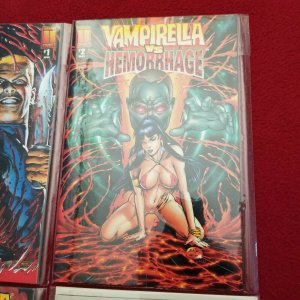 Lot 4 Comics - Vampirella R.I.P - Vampirella Vs Hemorrhage 1,2,3 (Havasu Surplus