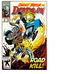 4 Marvel Comic Books Power Pack #21 Two-in-One #5 Deathlok #9 Ka-Zar #10 JB3