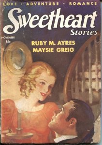 SWEETHEART STORIES-1934 NOV---ADVENTURE--LOVE-SPICY PULP-RARE-NEW COLLECTION 
