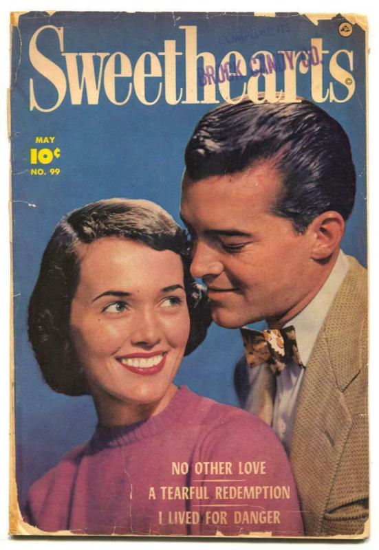 Sweethearts #99 1951- Lived For Danger reading copy 