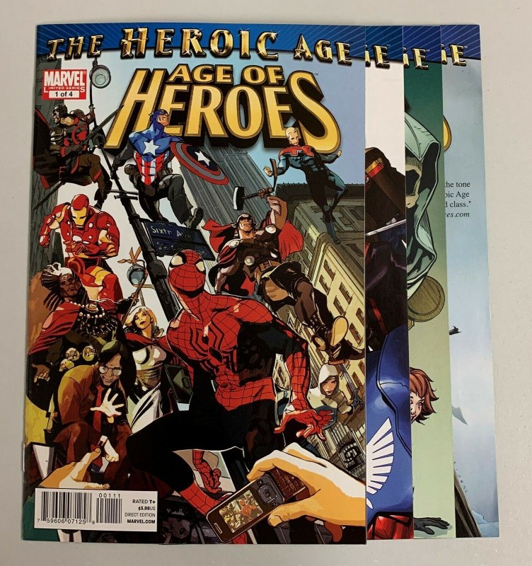 Age Of Heroes #1-4 Set (Marvel 2010) 1 2 3 4 Kurt Busiek (8.5+)