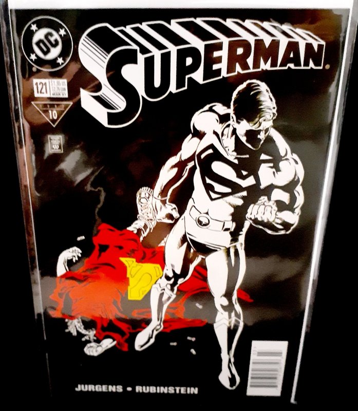 Superman #121 (1997) MINT Sharp! ICONIC SHADOW KEY COVER!