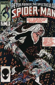 Spectacular Spider-Man, The #90 VG ; Marvel | low grade comic Black Cat Bill Man