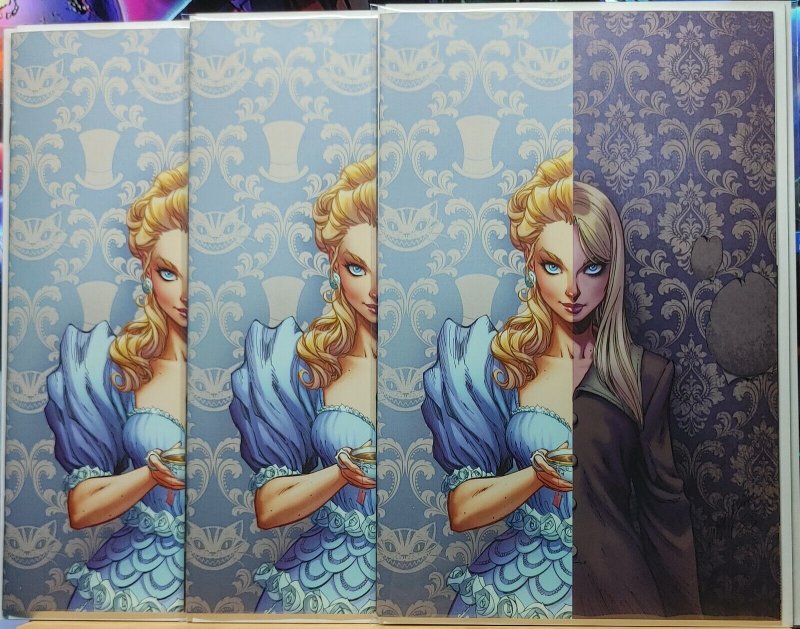 Alice Ever After 1 (2022) J Scott Campbell 1:10 Virgin Variant 3PK {NM+}