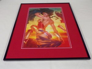 Wonder Woman Framed 16x20 Poster Display DC Comics Stanley Artgerm Lau
