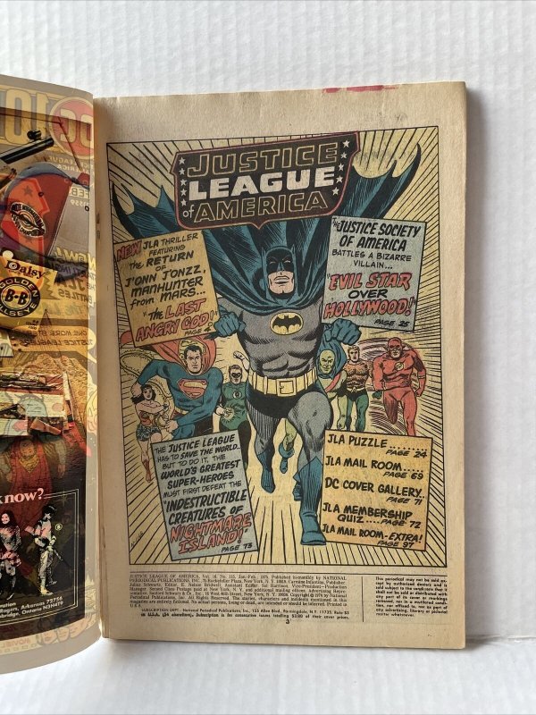 Justice League of America #115 DC 100 Pages 