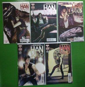 Star Wars Han Solo #1-5 Miniseries 2016 Marvel COMPLETE VF/NM