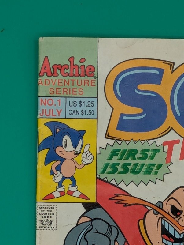 Archie SONIC THE HEDGEHOG #1 First Issue LOW GRADE Sega reader copy 1993