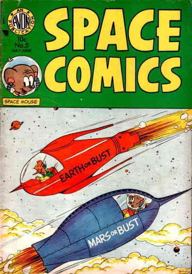 Space Comics #5 VG ; Avon | low grade comic May 1954 Earth Or Bust Mars or Bust
