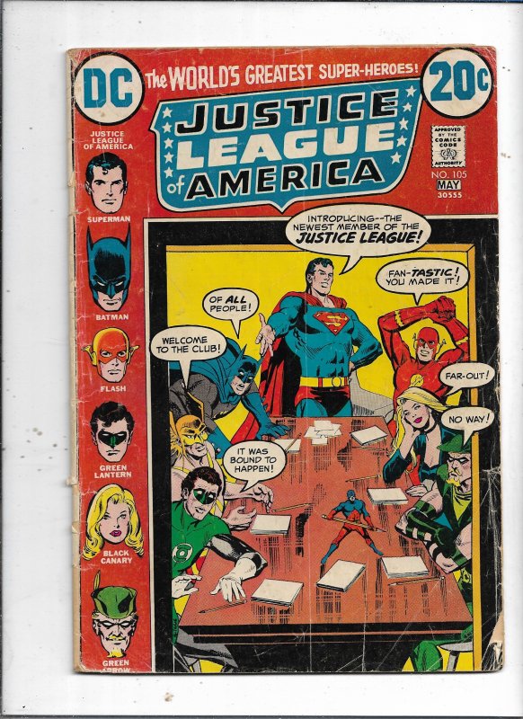 Justice League of America #105  (1973)  VG