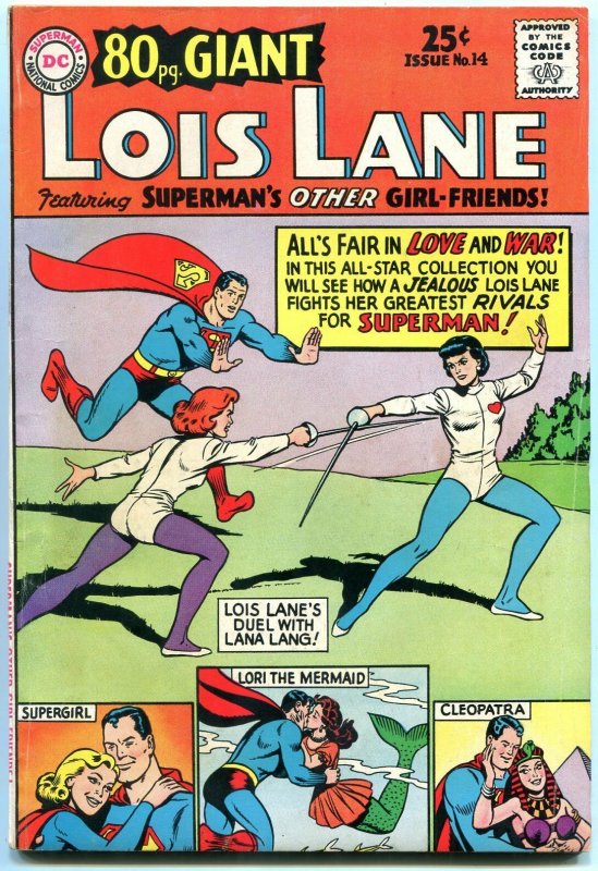 80 Page Giant #14 1965-Lois Lane- Superman- Fencing cover VG/FN