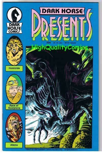 DARK HORSE PRESENTS #24, VF+/NM-, Aliens Origin, 1986, more horror in store