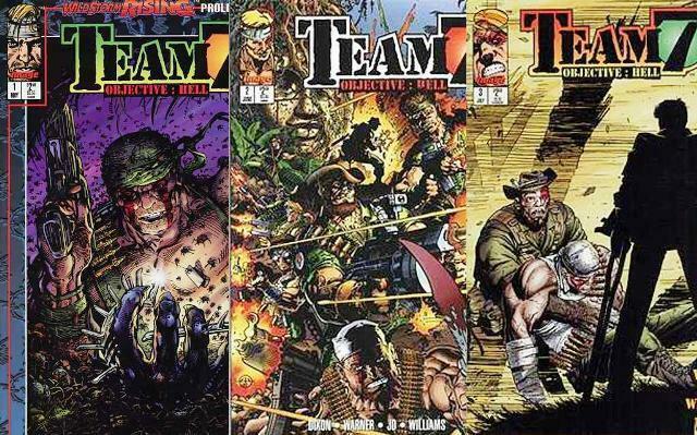 TEAM 7 OBJECTIVE HELL (1995 IM) 1-3  COMPLETE! w/card