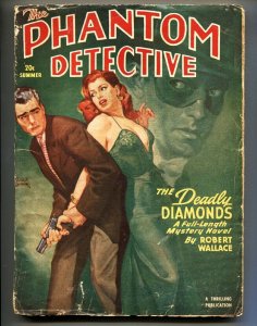 Phantom Detective 1950 Summer-Thrilling-rare hero pulp-GGA magazine