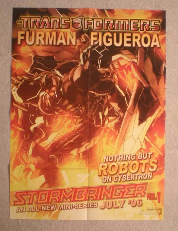 TRANSFORMERS STORMBRINGER Promo Poster, 18x24, Unused, more Promos in store