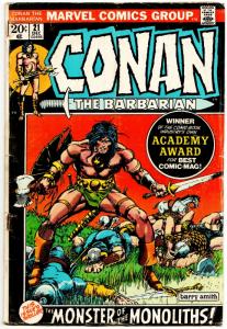Conan the Barbarian #21 (Marvel, 1972) VG