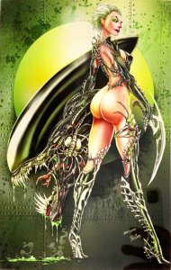 White Widow #4 Alien Cosplay Jamie Tyndall “METAL” Variant NM.