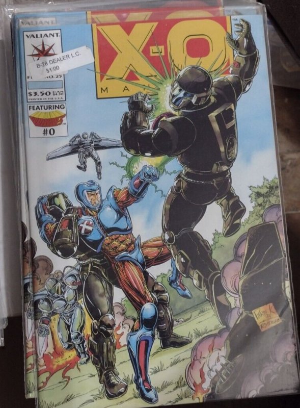 X-O MANOWAR # 25  1994 VALIANT COMICS +   ARMORINES  #0 included