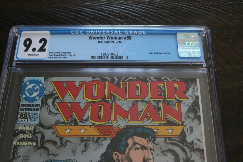 Wonder Woman (1987 series) #88 (DC, 1994) CGC NM- 9.2 White pages