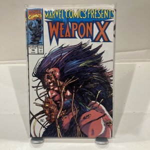 Marvel Comics Presents #78 Weapon X Wolverine! Marvel 1991