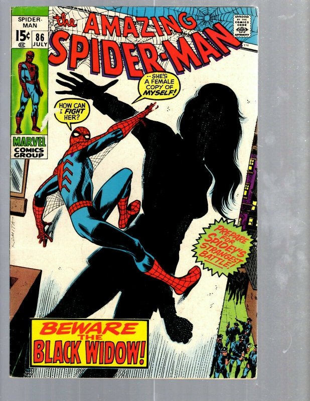 Amazing Spider-Man # 86 FN Marvel Comic Book MJ Vulture Goblin Scorpion TJ1