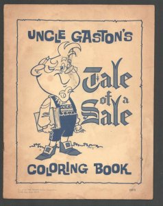 Uncle Gaston's Tale of A Sale Coloring Book 1965NEGEA-promo item-most pages c...