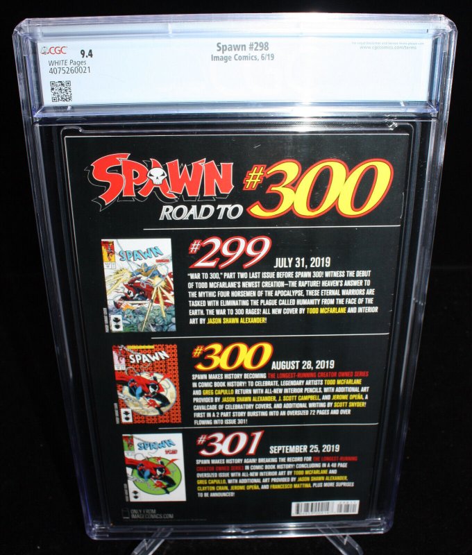 Spawn #298 (CGC 9.4) Amazing Spider-Man #298 Cover Homage - 2019