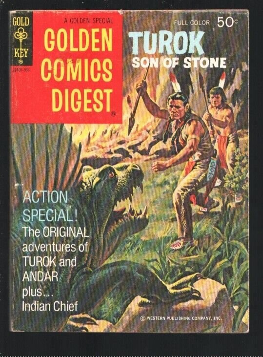 Golden Comics Digest #31 1973-Turok Son Of Stone-Indian Chief-White Eagle-Din...