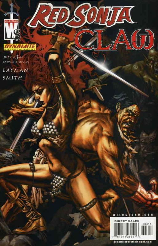 Red Sonja/Claw: The Devil’s Hands #3 VF/NM; WildStorm | save on shipping - detai