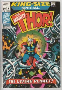 Thor, the Mighty King-Size Special #4 (Dec-71) NM/NM- High-Grade Thor