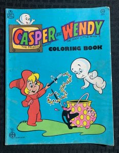 1973 CASPER AND WENDY Coloring Book G/VG 3.0 Harvey Comics / Casper