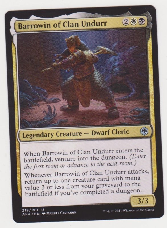 Magic the Gathering: Adventures in the Forgotten Realms- Barrowin of Clan Undurr