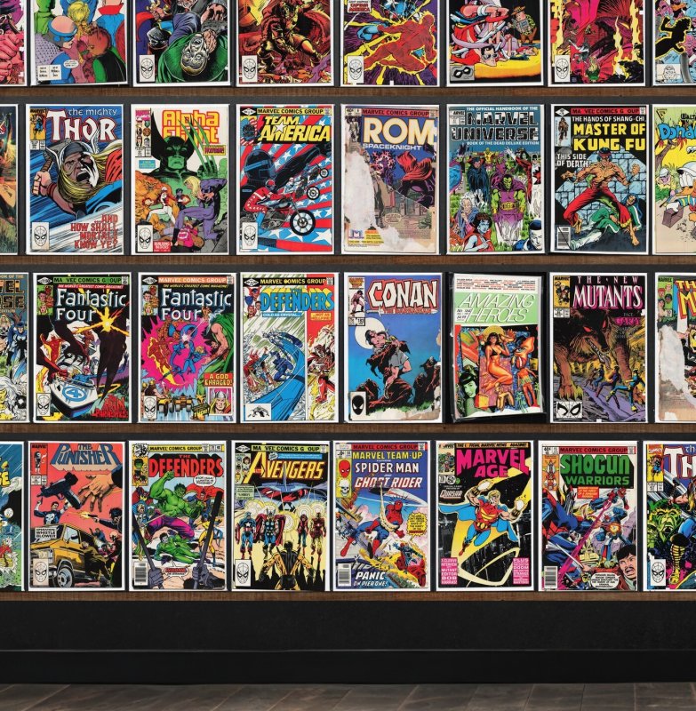 Huge Lot 150+ Comics with Alpha Flight, The Avengers, Rom & More!