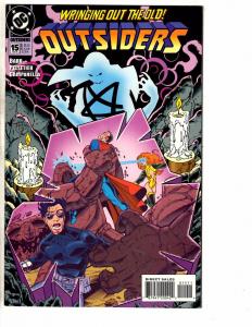 Lot Of 7 Outsiders DC Comic Books # 10 11 0 12 13 15 16 Batman Flash Arrow J214