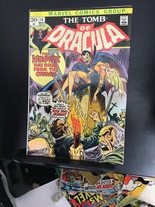 Tomb of Dracula #14 (1973) high-grade damsel in distress cover! VF Wow!