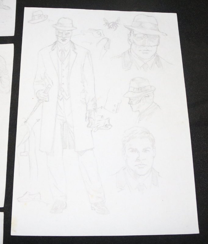 The Green Hornet Character Designs 6pc Set art by Kewber Baal