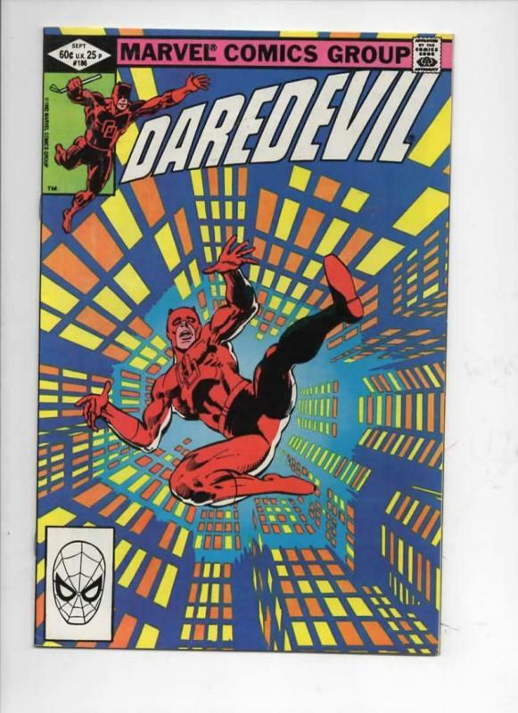 DAREDEVIL #186 VF/NM  Murdock, Frank Miller, 1964 1982, more Marvel in store