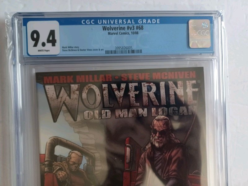 Wolverine Vol.3 #68 Old Man Logan - 2008 - CGC 9.4