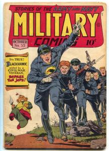 Military Comics #33 1944- BLACKHAWK- Opium- Golden Age VG