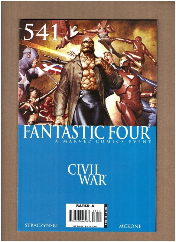 Fantastic Four #541 Marvel Comics 2006 Straczynski to Civil War VF/NM 9.0