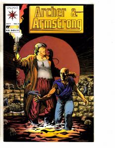 Lot Of 7 Archer & Armstrong Valiant Comic Books # 1 3 (2) 4 5 6 7 F. Miller J257