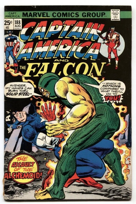 CAPTAIN AMERICA #188 1975-FALCON-ALCHEMIOD vg