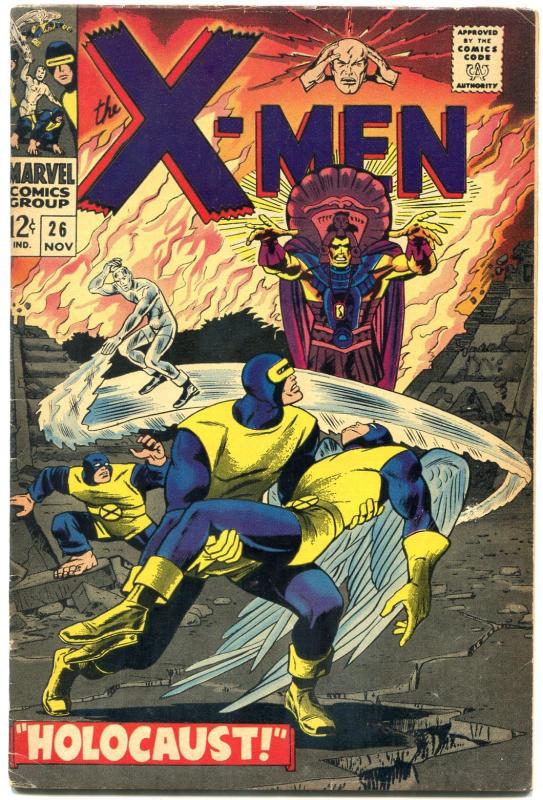 X-MEN #26 1966-MARVEL COMICS--HOLOCAUST ISSUE-ROY THOMAS VG