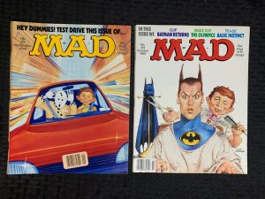 1992 MAD MAGAZINE #313 & 314 FN+ 6.5 Alfred E Neuman / Batman Returns LOT of 2