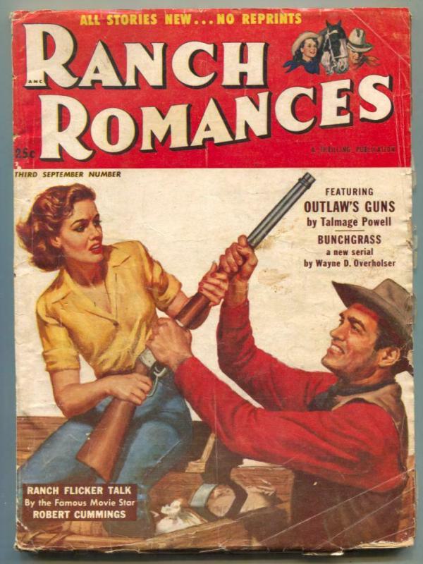 Ranch Romances Pulp 3rd September 1953- Outlaw's guns