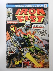 Iron Fist #3 (1976) FN Condition! MVS intact!